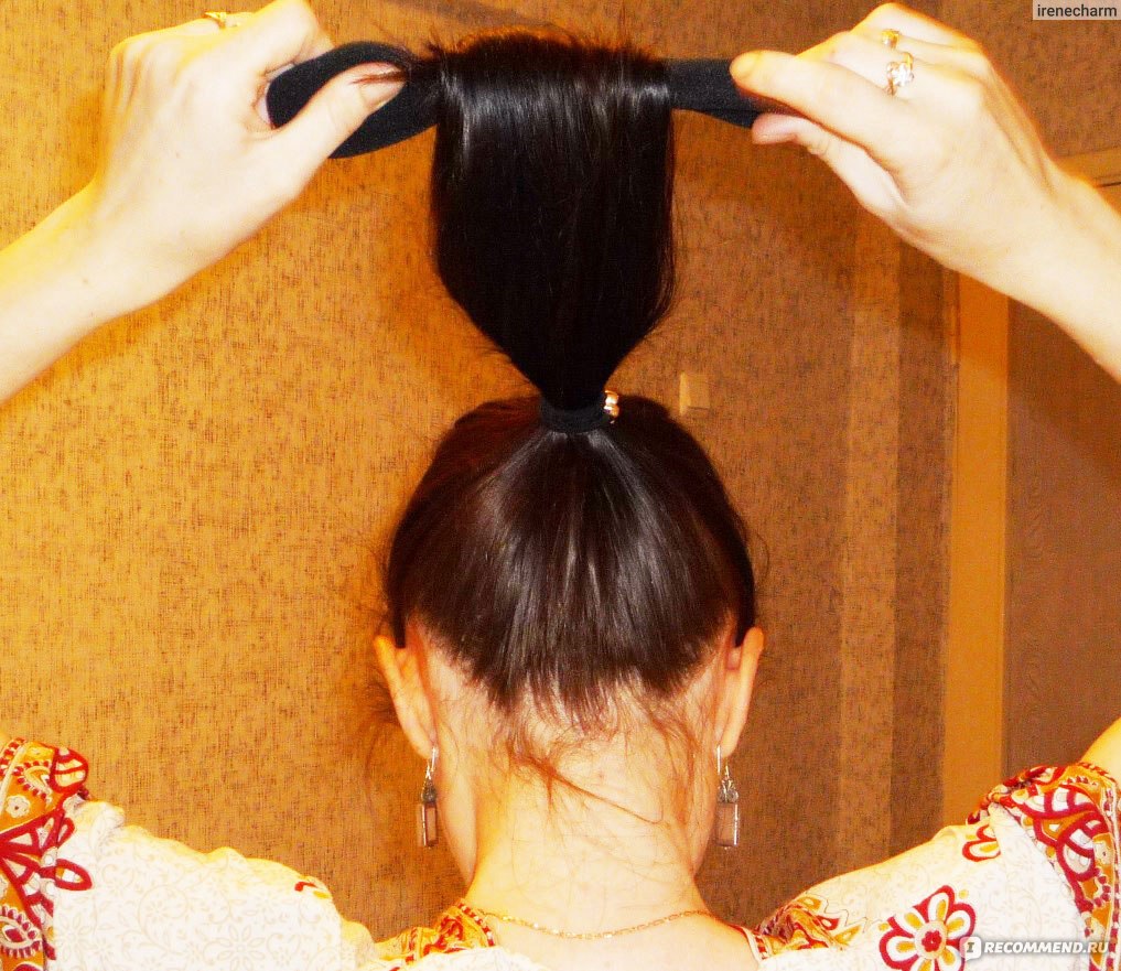 Как сделать шишку на волосах с помощью твистера