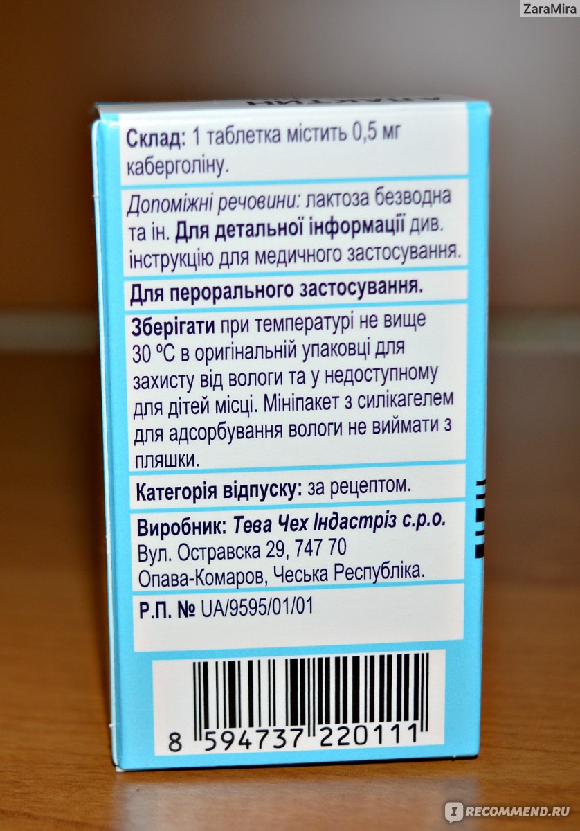 Гормональные препараты IVAX Corporation Алактин - «Отлично приводит  пролактин в норму» | отзывы