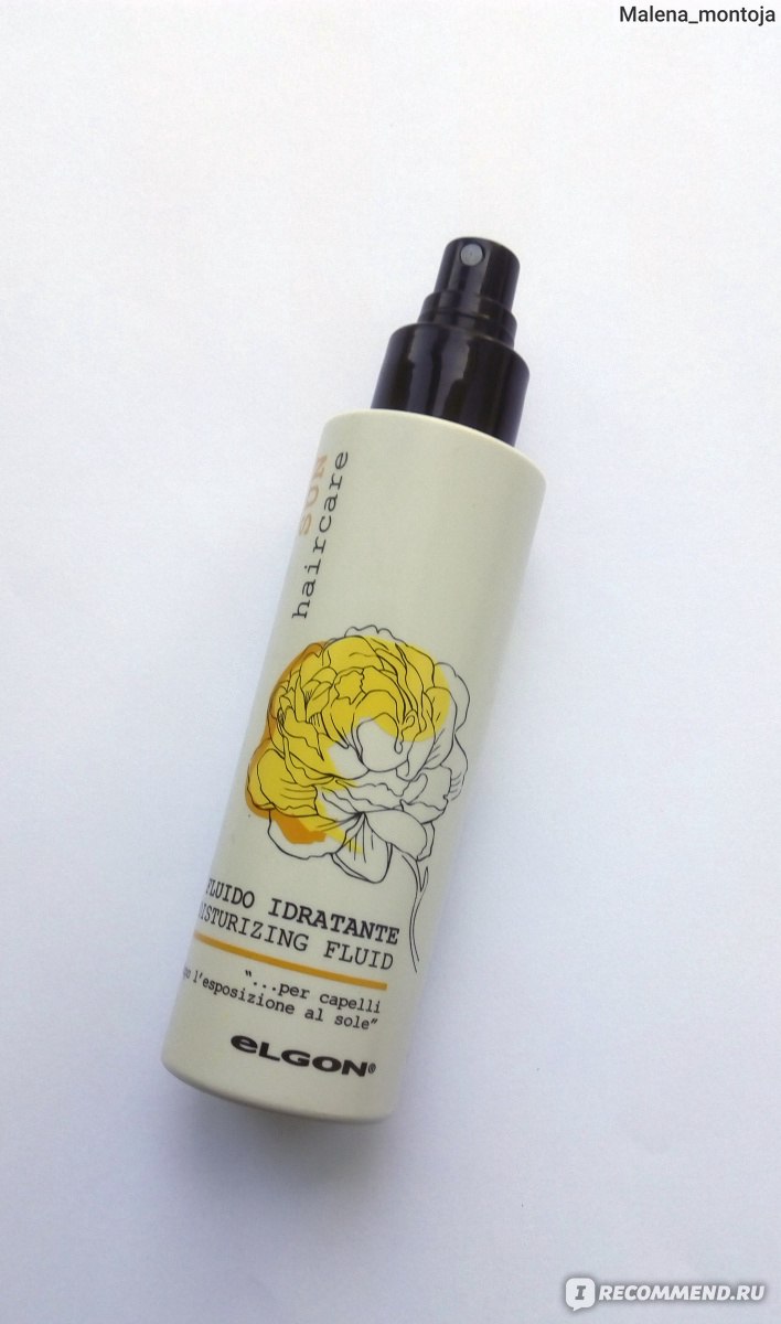 Солнцезащитный спрей для волос Elgon Sun Haircare Fluido Idratante ...