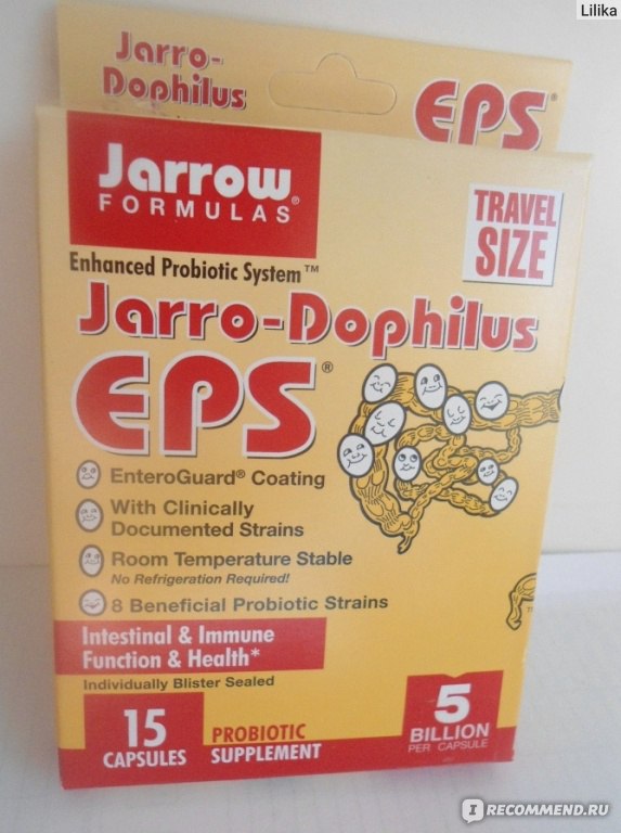 Jarrow formulas jarrow-dophilus eps 60 овощных капсул