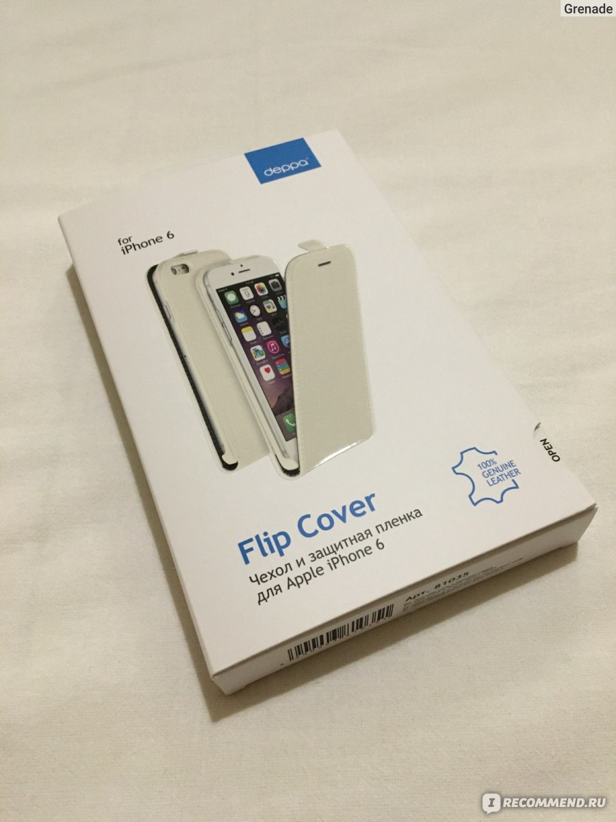 Чехол для телефона Deppa Flip Cover и защитная пленка для Apple iPhone  6/6S, белый, магнит - «⚪ Качественный чехольчик для айфона 6S из  натуральной кожи, который достался мне всего за 139 рублей