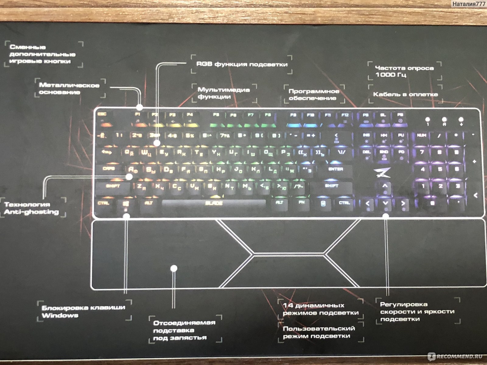 Механическая клавиатура Zet Blade Mechanical Gaming Keyboard фото