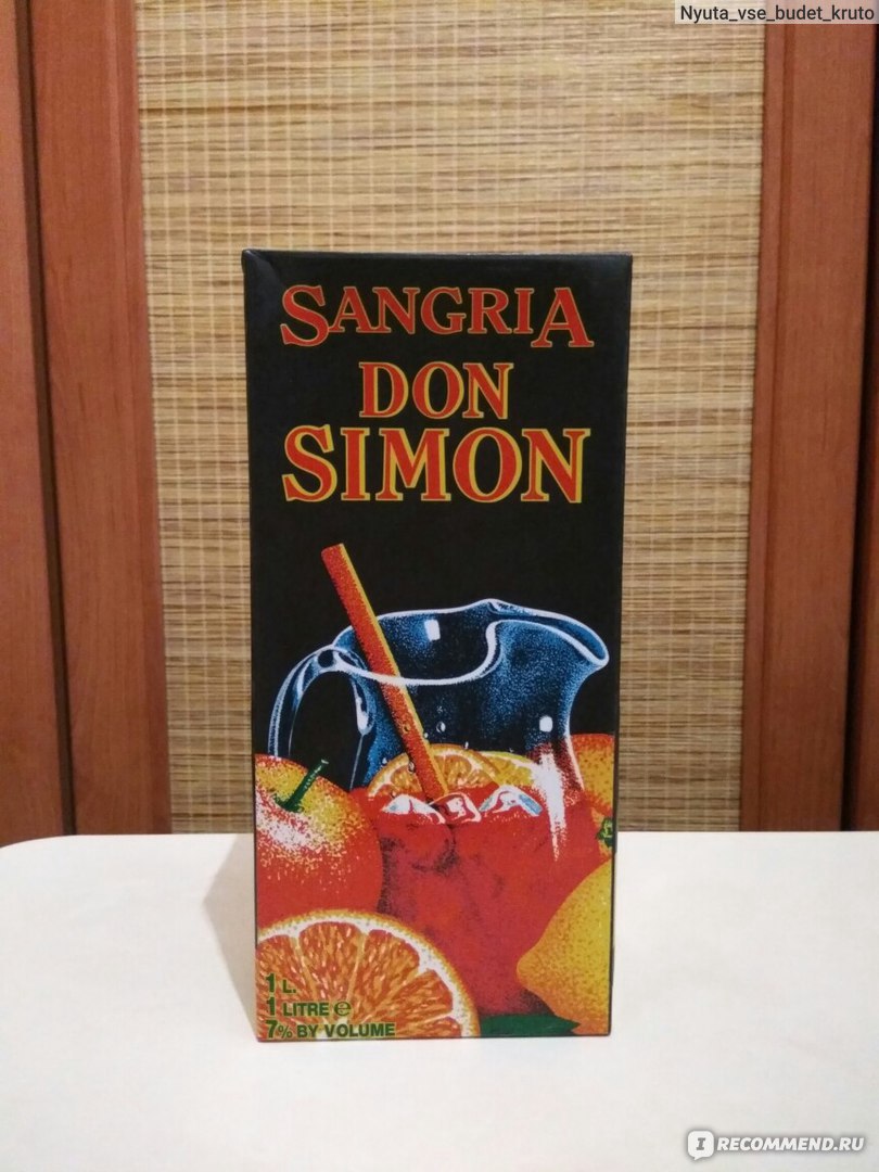 Слабоалкогольный напиток DON SIMON Вино Sangria - «Сангрия - летний вариант  глинтвейна. То, что надо в жаркий день» | отзывы