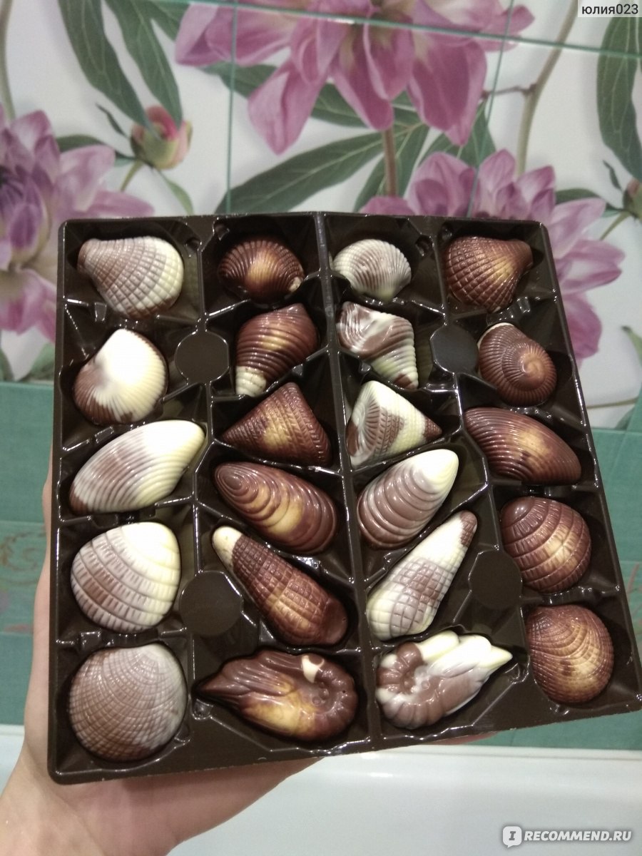 Конфеты Belgian ракушки Chocolates морские