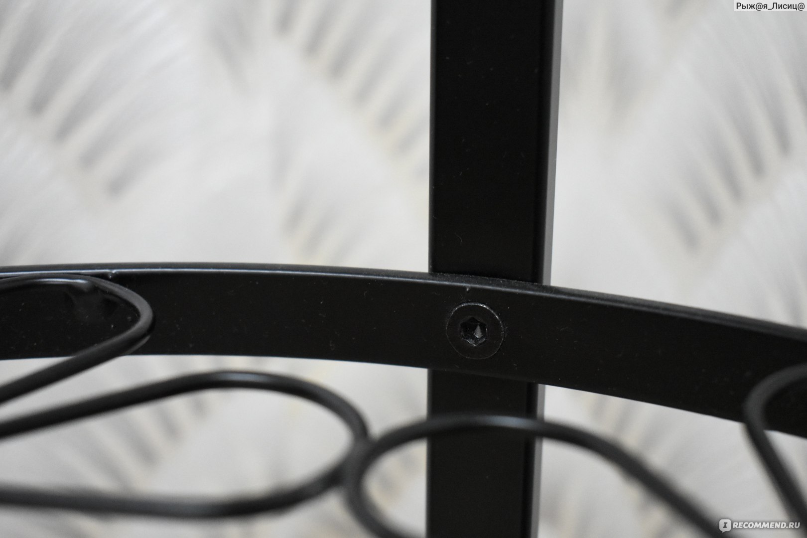 Klingsbo клингсбу придиванный столик черный прозрачное стекло 49x62 см