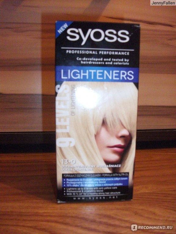 Syoss осветлители стойкая крем краска для волос 13-0 ультра осветлитель