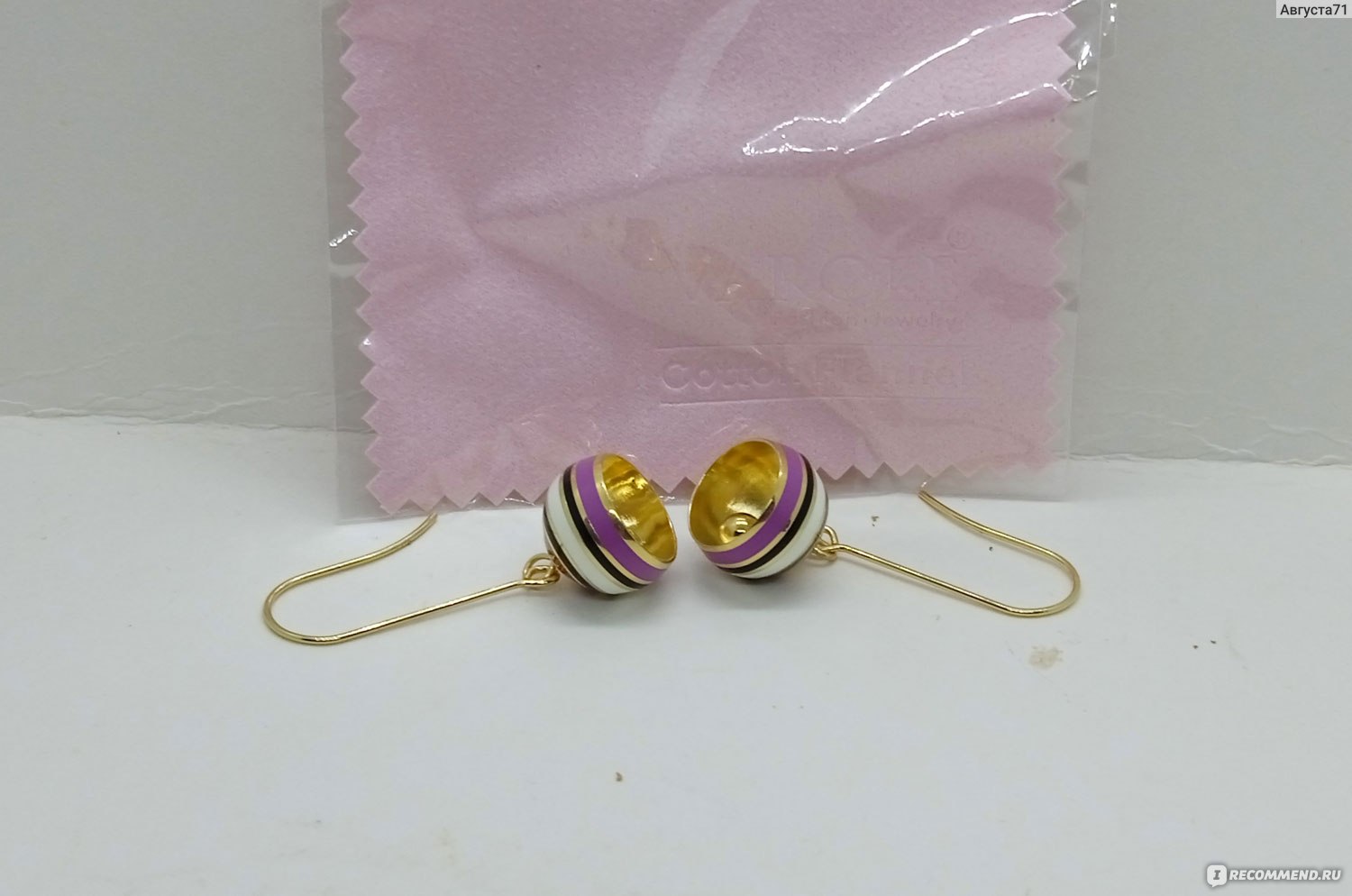 Серьги Aliexpress VAROLE Colorful Enamel Individuality Round Bells Dangle Earrings Gold Color Drop Earrings Fashion Jewelry For Women Brincos фото