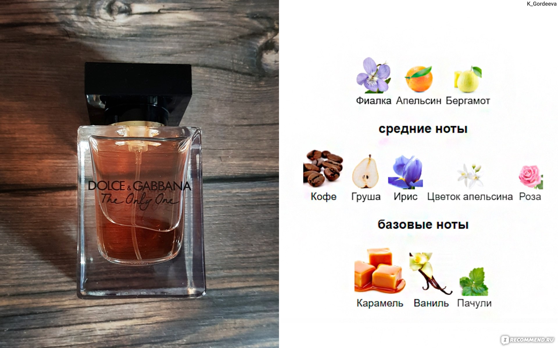 Dolce & Gabbana The only one - «Сладости для радости ☕🍨 Но на самом деле  этот парфюм сложнее, чем просто гурманская вкусняшка • Расскажу ноты,  стойкость, что напомнил и свои впечатления от аромата» | отзывы