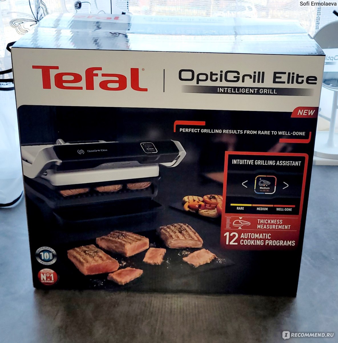 Электрогриль Tefal OptiGrill Elite GC750D30 - «Думала купила очередную  игрушку, но сейчас не представляю себе жизнь без этого агрегата.» | отзывы