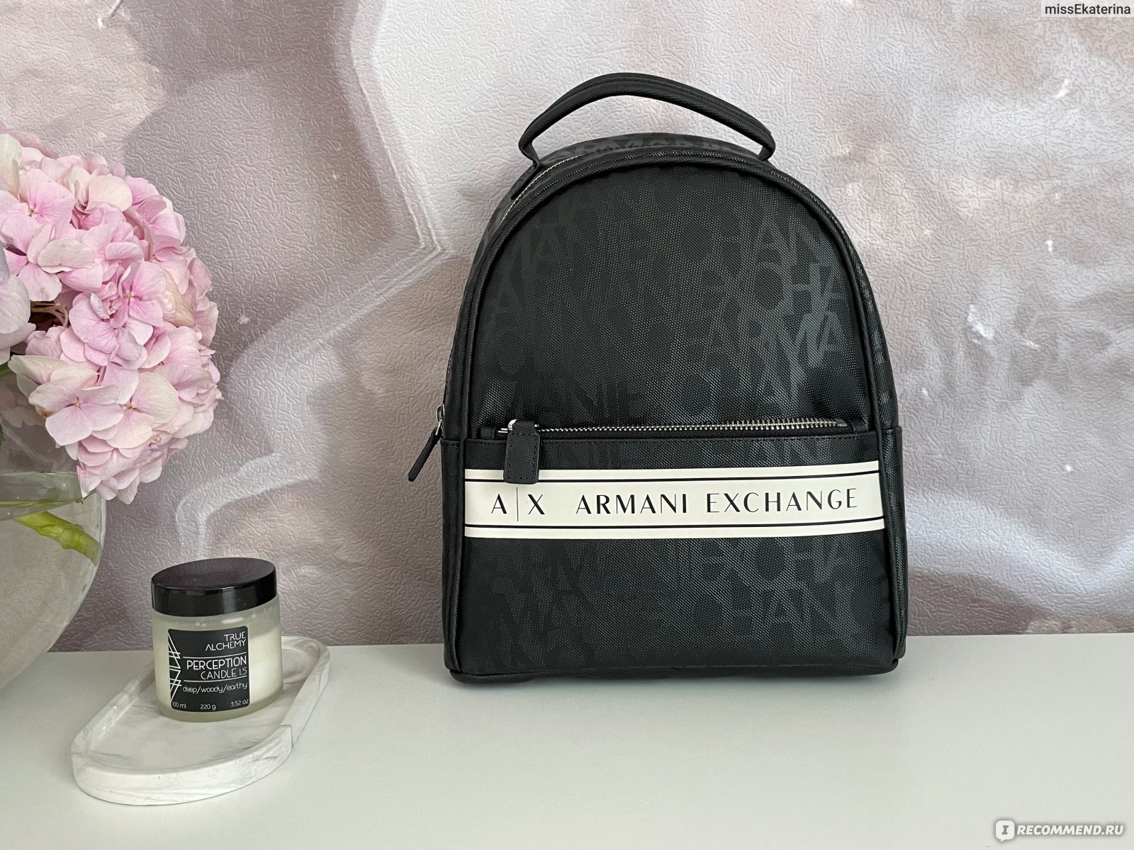 Рюкзак женский Armani Exchange 942868 CC744 - «Мой любимый спутник в  поездках и путешествиях уже больше полутора лет. Стильный, маленький и  вместительный рюкзачок от Armani Exchange» | отзывы