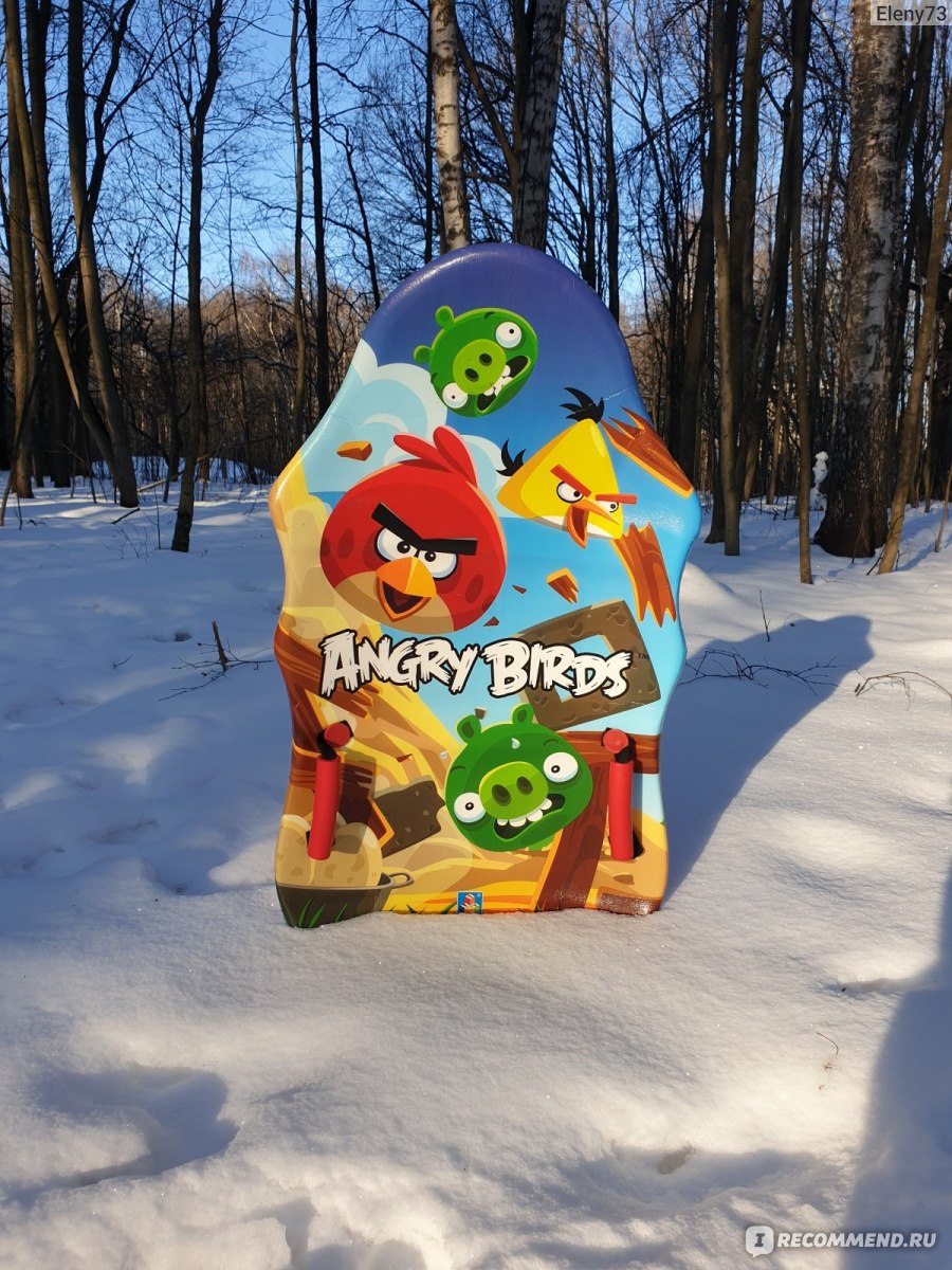 Ледянка 1Toy Angry Birds 94 см - «Ледянки лучше нашей на горках не  встречала» | отзывы