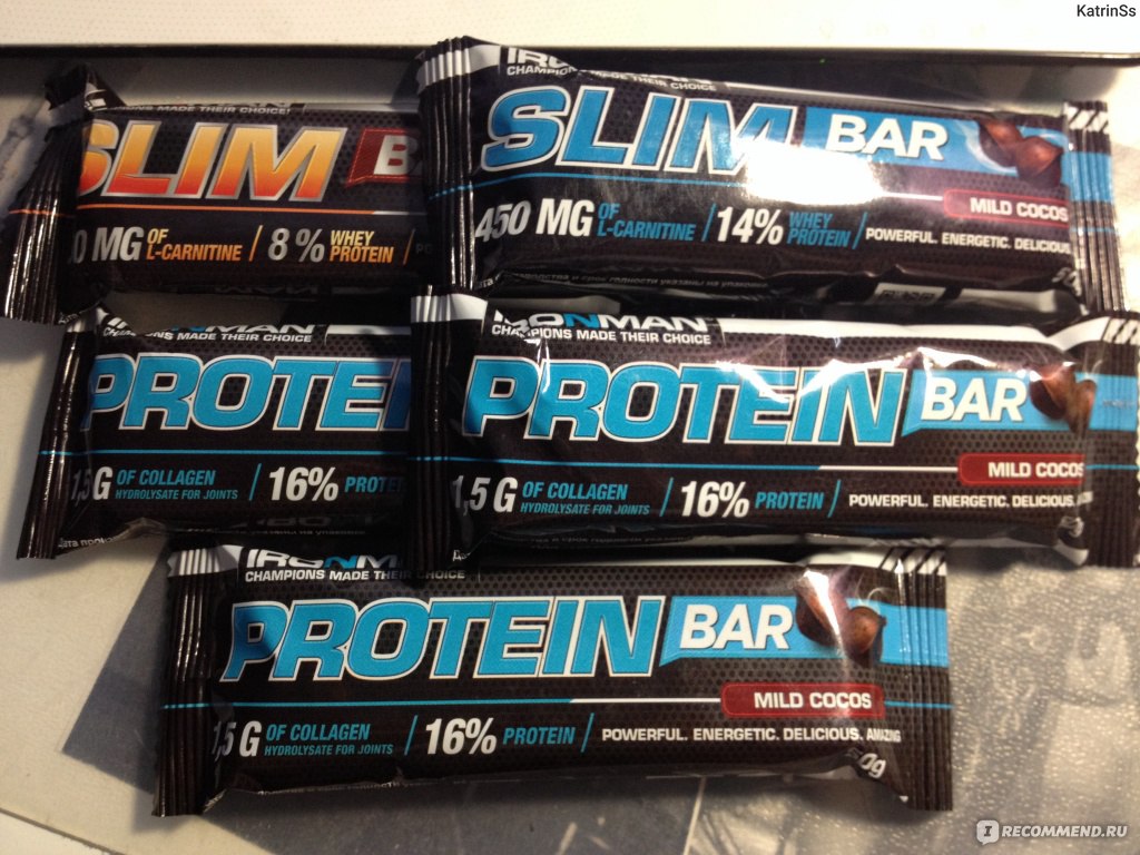 Батончик IRONMAN Slim Bar, протеиновый - «Вкусно и полезно» | отзывы