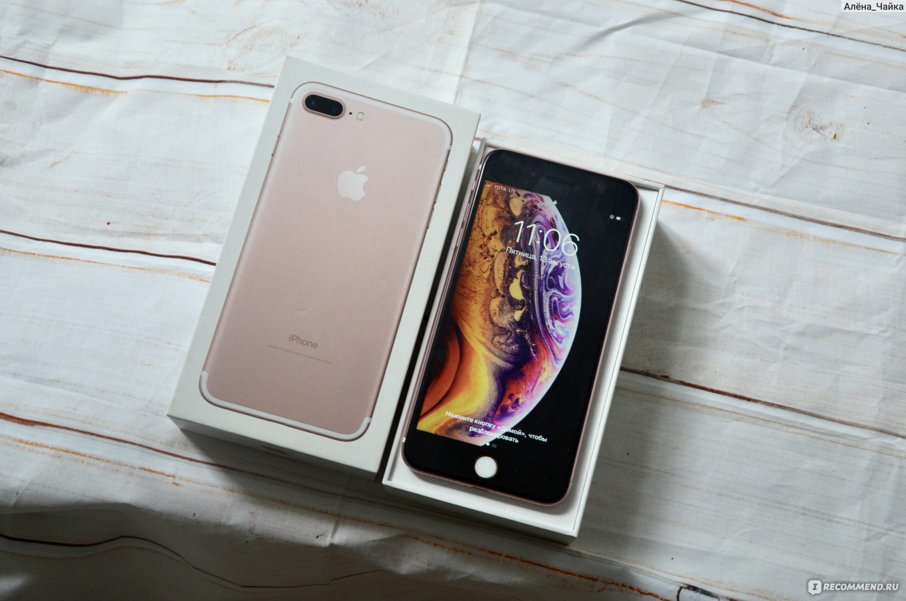 Смартфон Apple iPhone 7 plus - «Почему я купила iPhone 7 Plus в 2022 году ?  Сравнение камер с IPhone X. Можно ли спокойно покупать б/у и быть  уверенным, что телефон без сюрпризов?» | отзывы