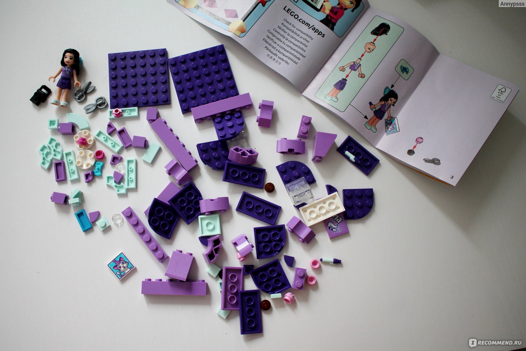 Lego Friends  Конструктор Шкатулка-сердечко Эммы 41355 фото