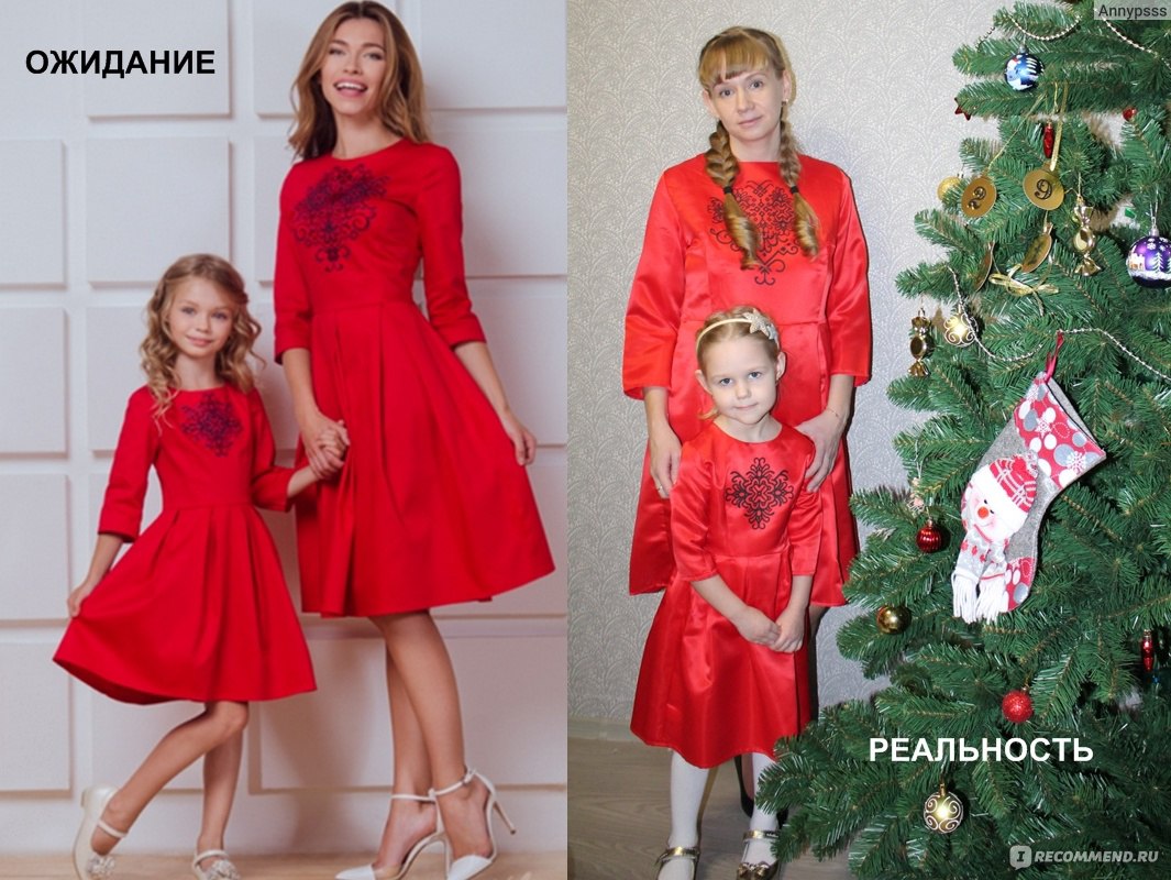 Красивые мамы и дочки в одинаковых нарядах (40 фото)