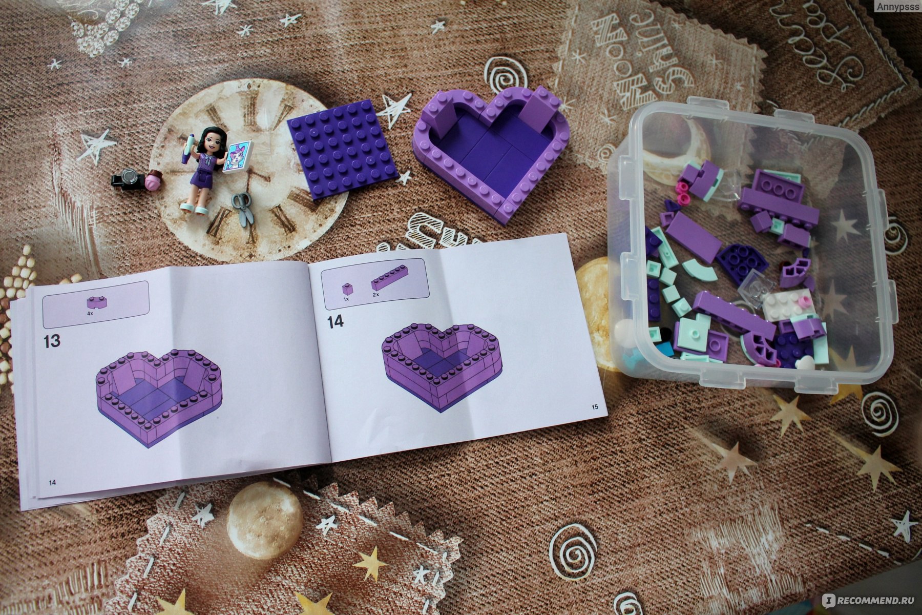 Lego Friends  Конструктор Шкатулка-сердечко Эммы 41355 фото