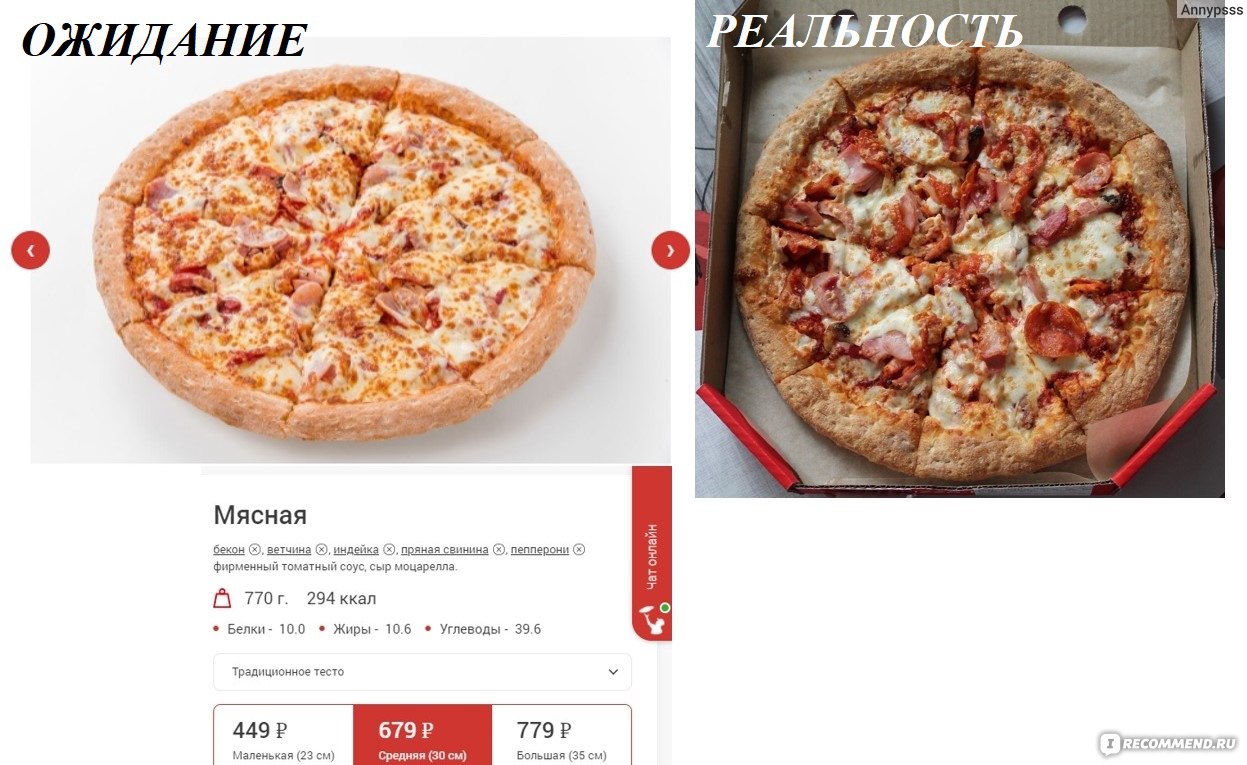 Telepizza ( papa johns), Санкт-Петербург - «Провальная пицца Telepizza в СПб  с сюрпризом. Фото Ожидание/Реальность» | отзывы