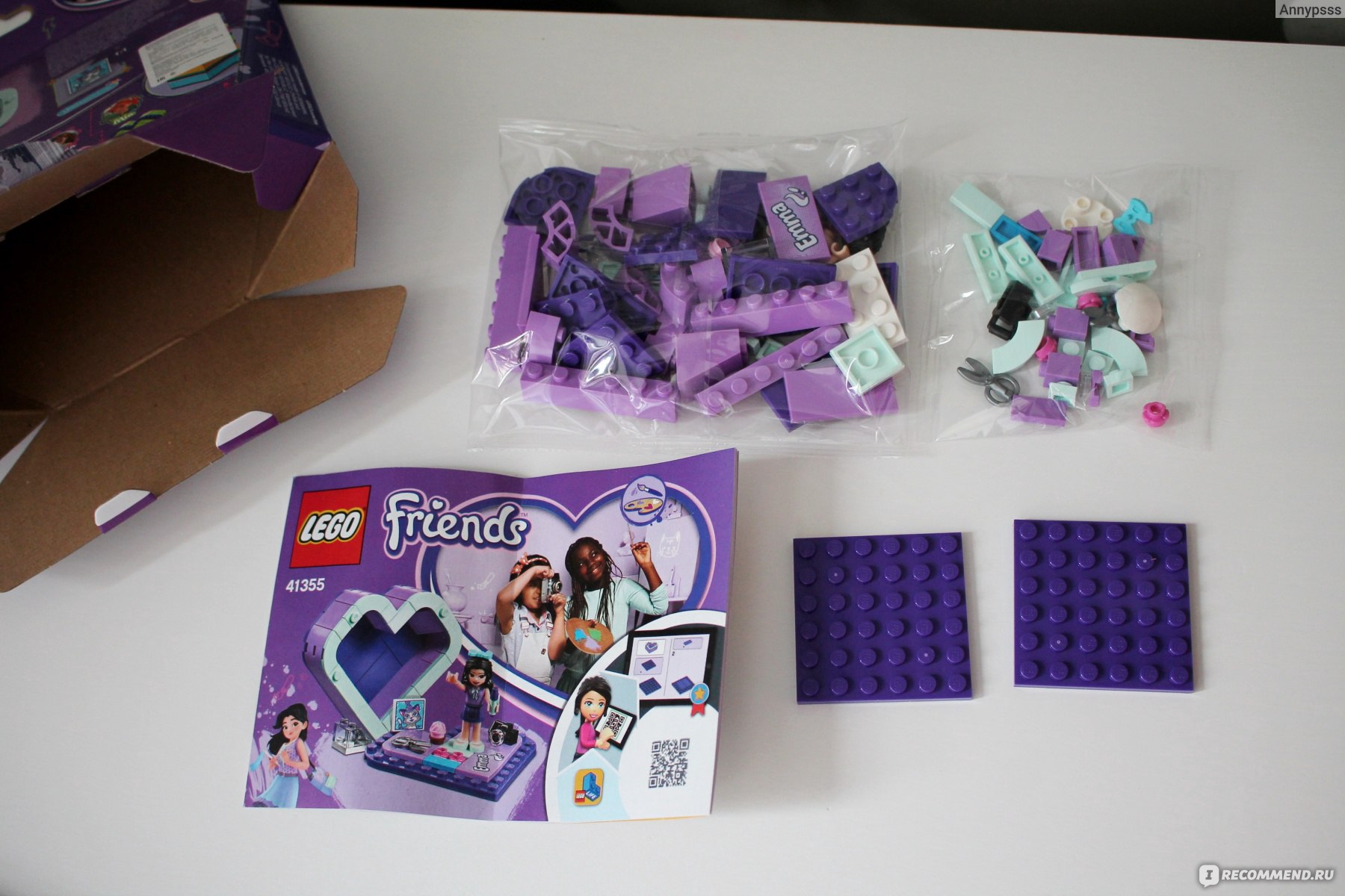 Lego Friends  Конструктор Шкатулка-сердечко Эммы 41355 фото