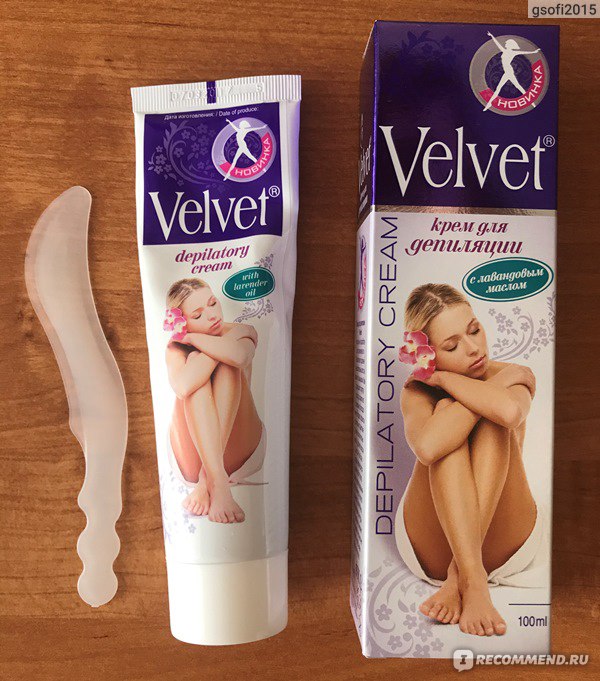 Крем для депиляции Velvet с маслом лаванды - «вельвет - лучшее решение для лишения нежелательной растительности»