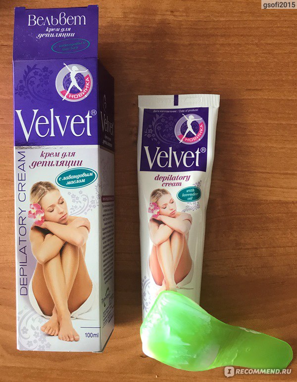 Крем для депиляции Velvet с маслом лаванды - «вельвет - лучшее решение для лишения нежелательной растительности»