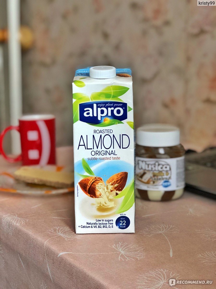 Каша на миндальном молоке alpro