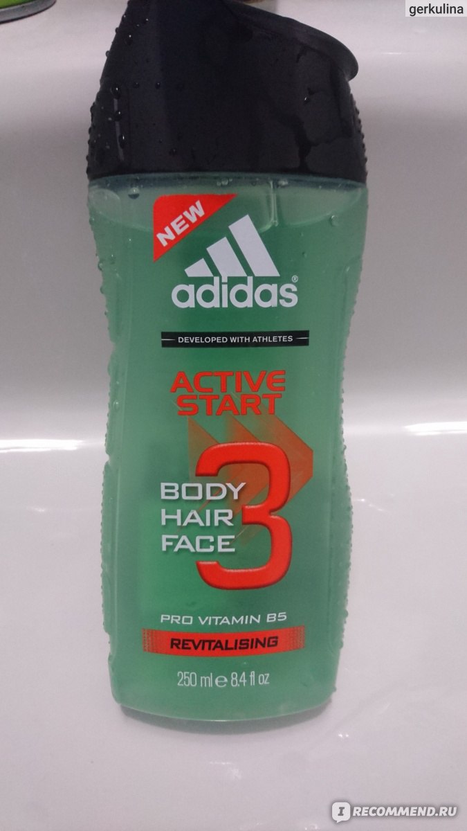 Шампунь - гель для душа Adidas Active Start - «Гель с великолепным ...