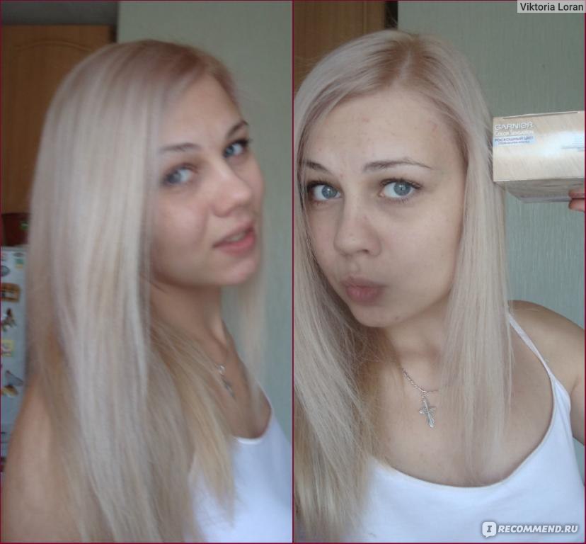 Пепельный блонд краска для волос фото до и после