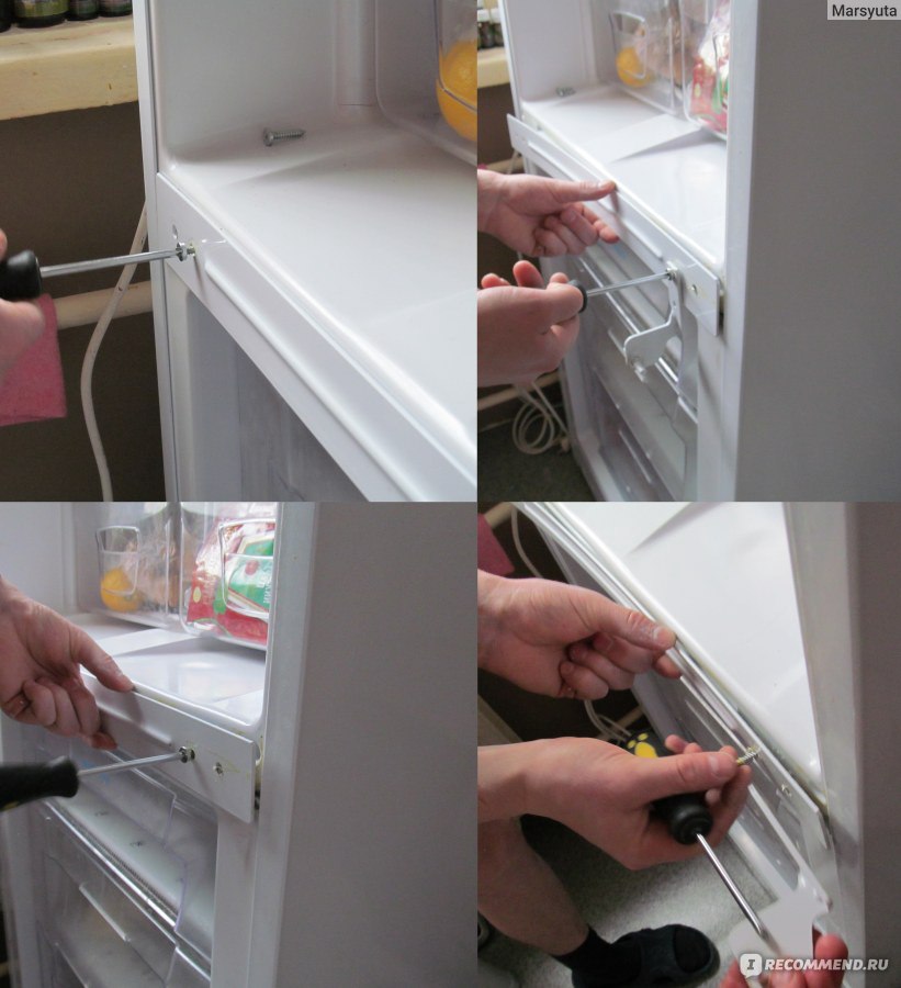Мастер на все руки: перевешиваем дверь холодильника самостоятельно
