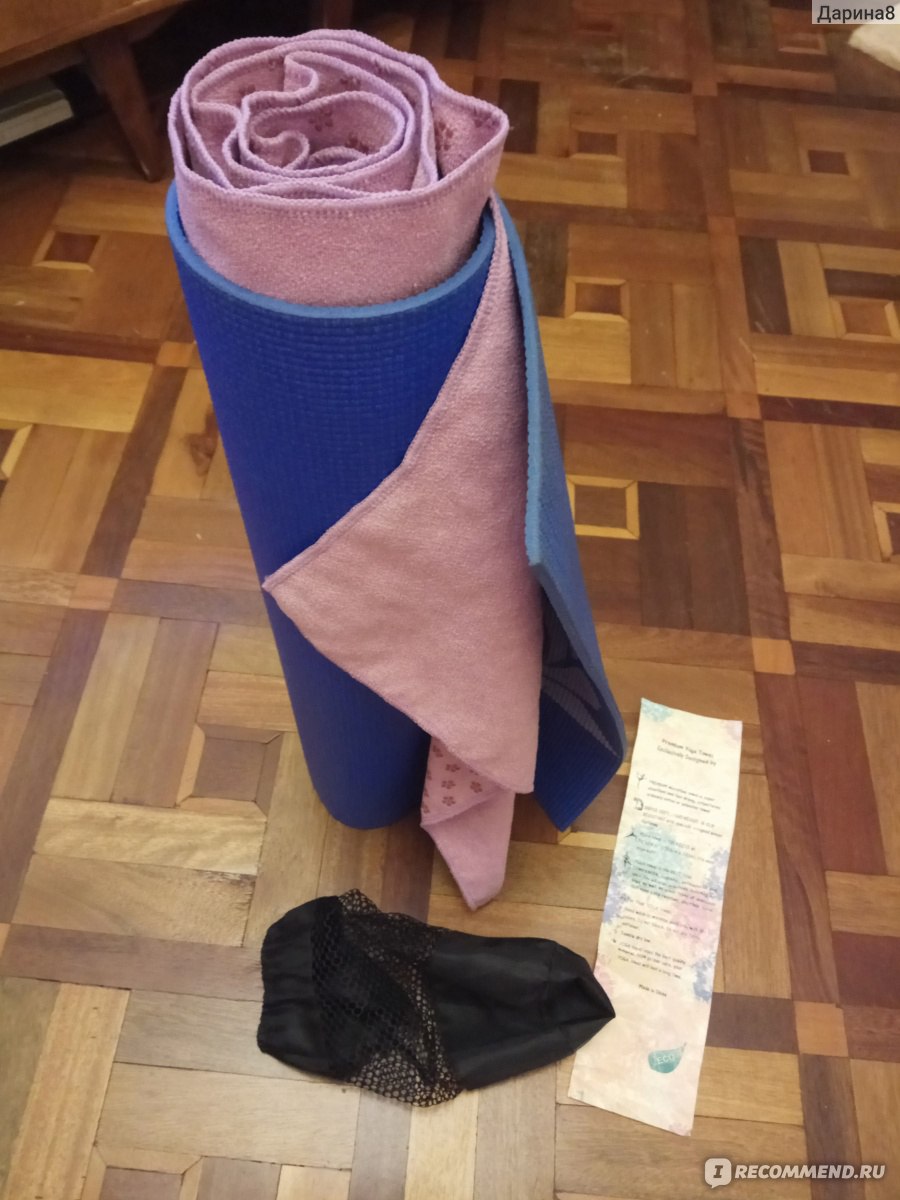 Коврик - полотенце для йоги Yoga Towel (подходит и для горячей йоги) - « Коврик для горячей йоги или спортивное полотенце с 