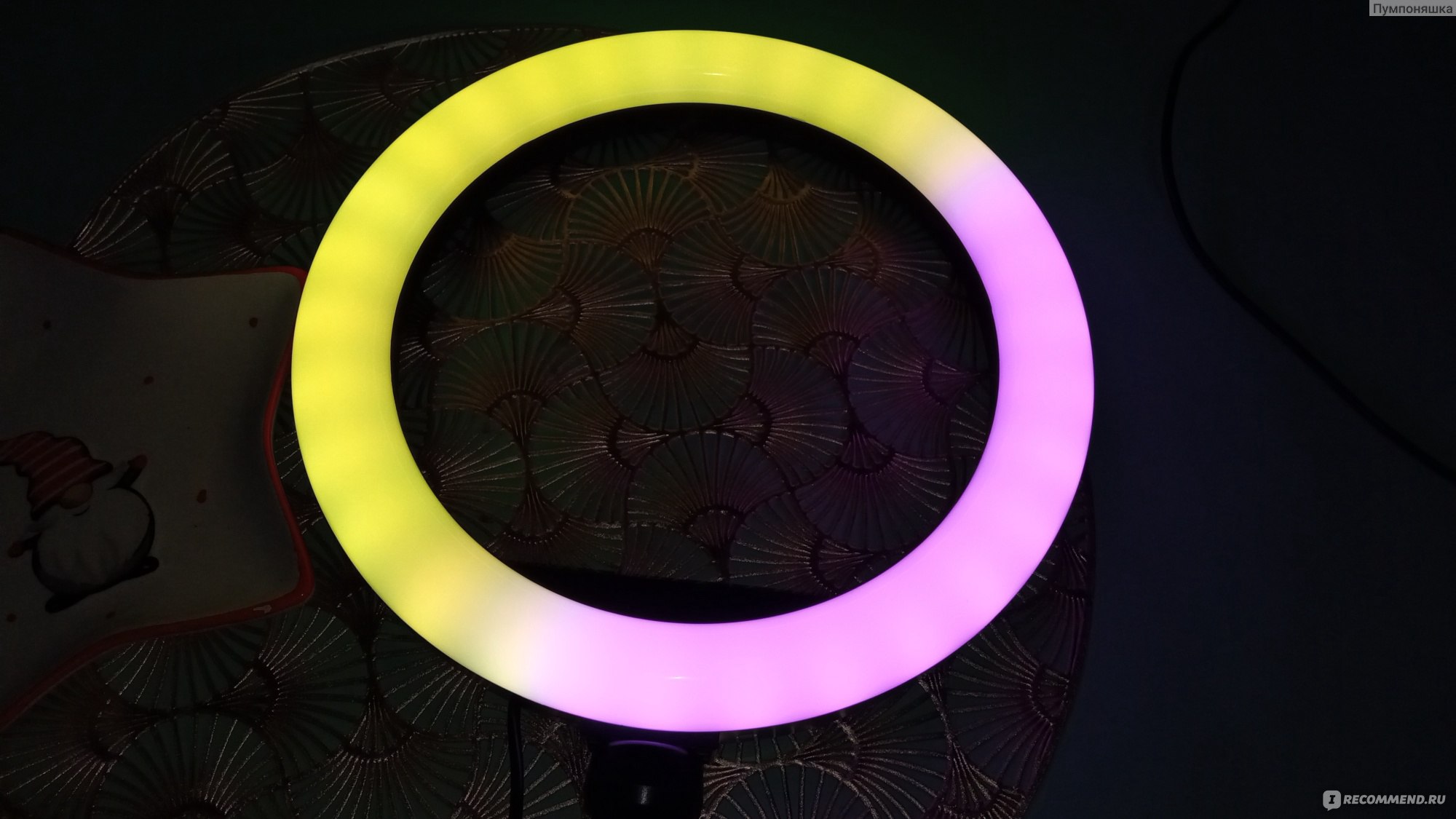 Лампа светодиодная кольцевая Rgb Led Soft ring light фото