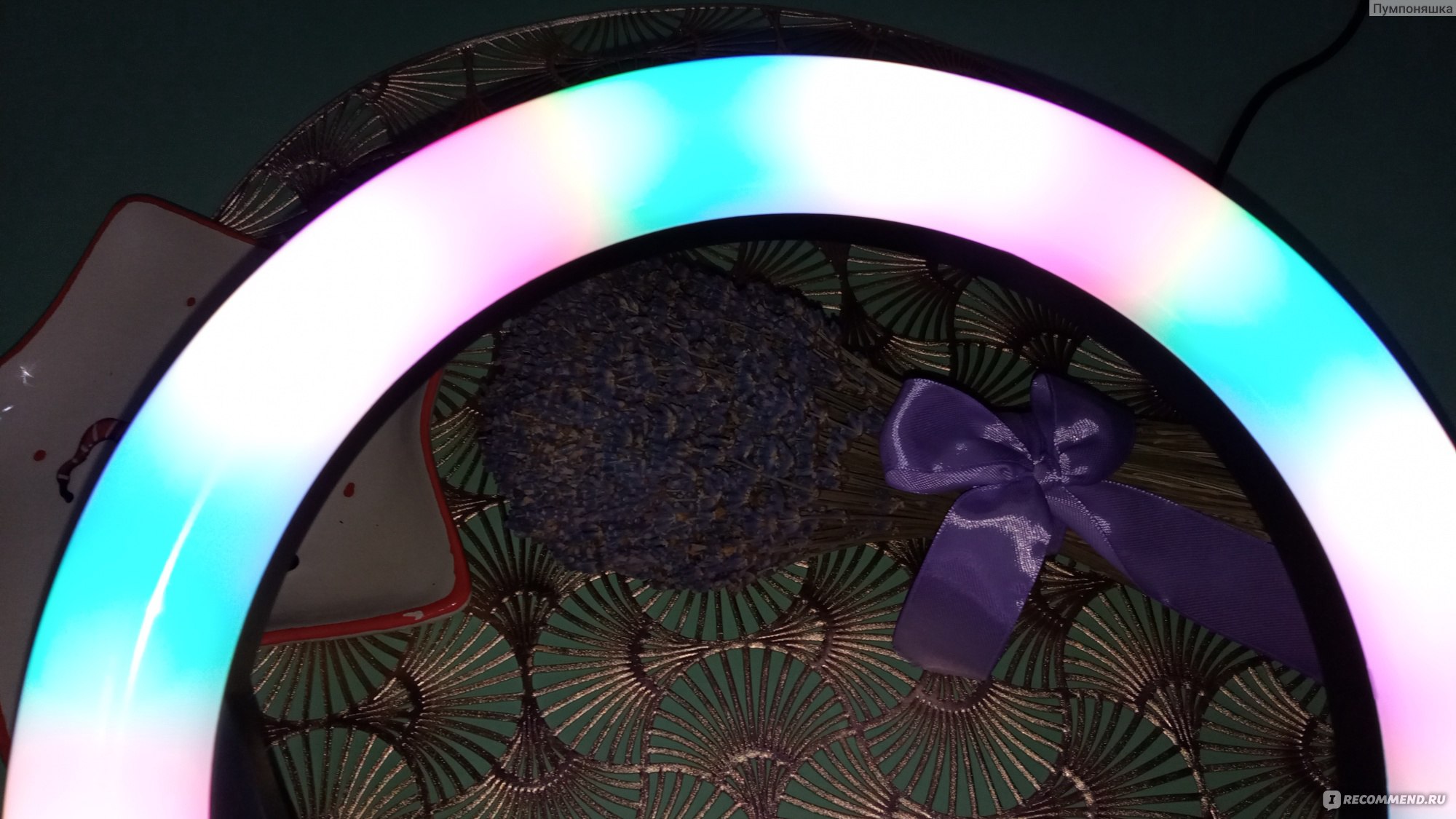 Лампа светодиодная кольцевая Rgb Led Soft ring light фото