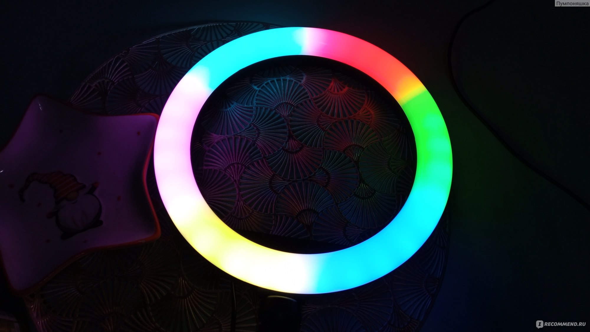 Лампа светодиодная кольцевая Rgb Led Soft ring light фото