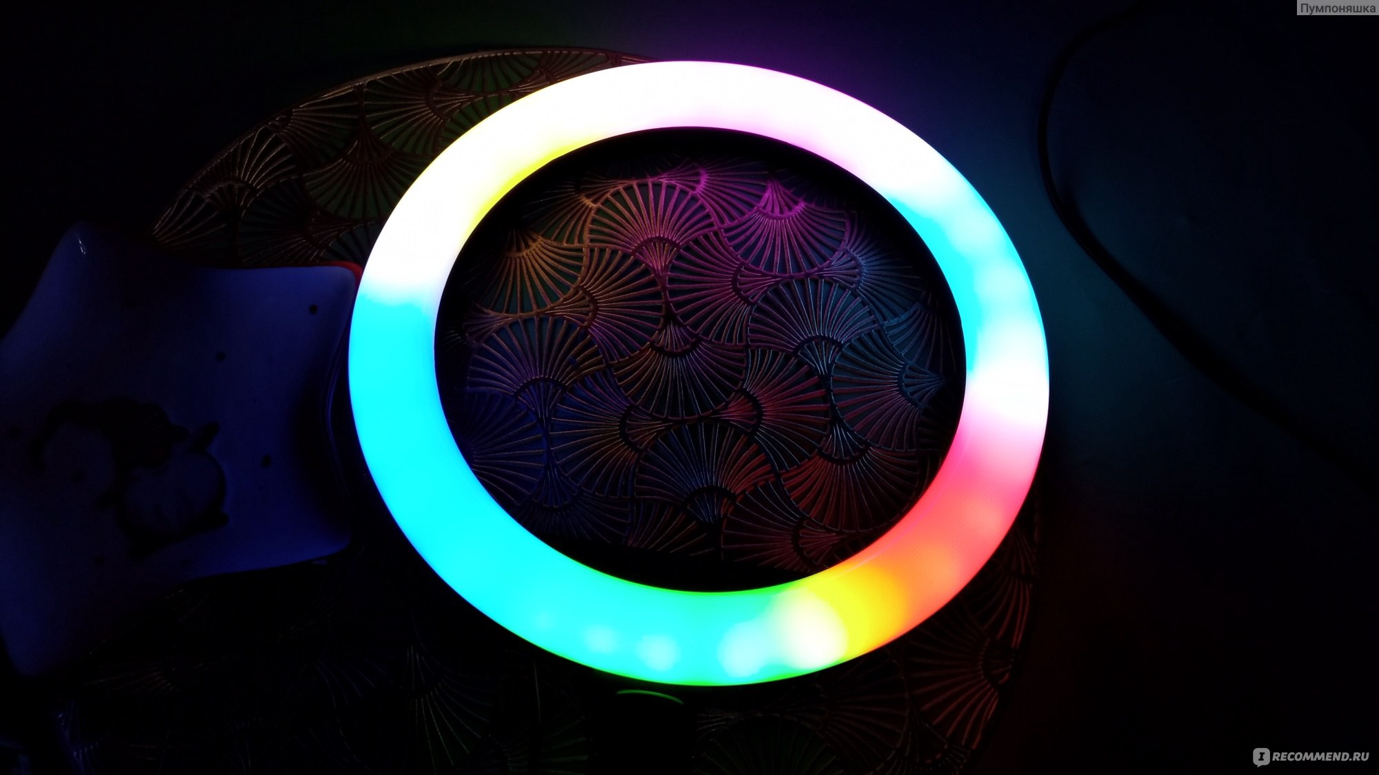 Лампа светодиодная кольцевая Rgb Led Soft ring light фото