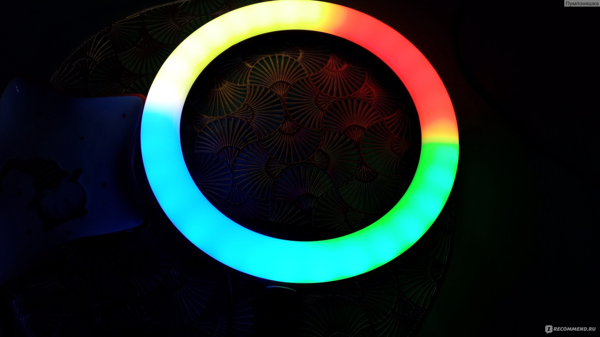 Лампа светодиодная кольцевая Rgb Led Soft ring light фото