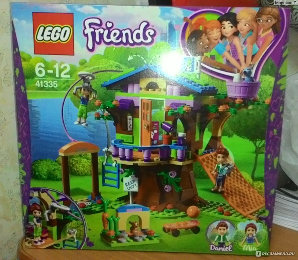 Lego Friends Конструктор 41335 Домик Мии на дереве - «Конструктор LEGO  Friends серия Домик Мии на дереве (41335), развивает мелкую моторику  пальцев, усидчивость, творчество и фантазию. Отличный подарок, который  будет интересен не