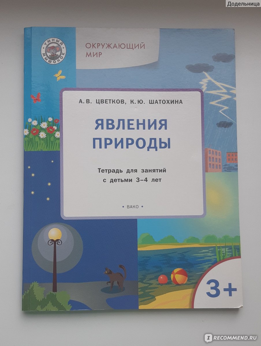 Явления природы, серия Умный мышонок. Цветков А В , Шатохина К Ю -  «Развивашка для малышей о насущном - Явления природы с Умным Мышонком -  хорошее пособие для развития детей » | отзывы