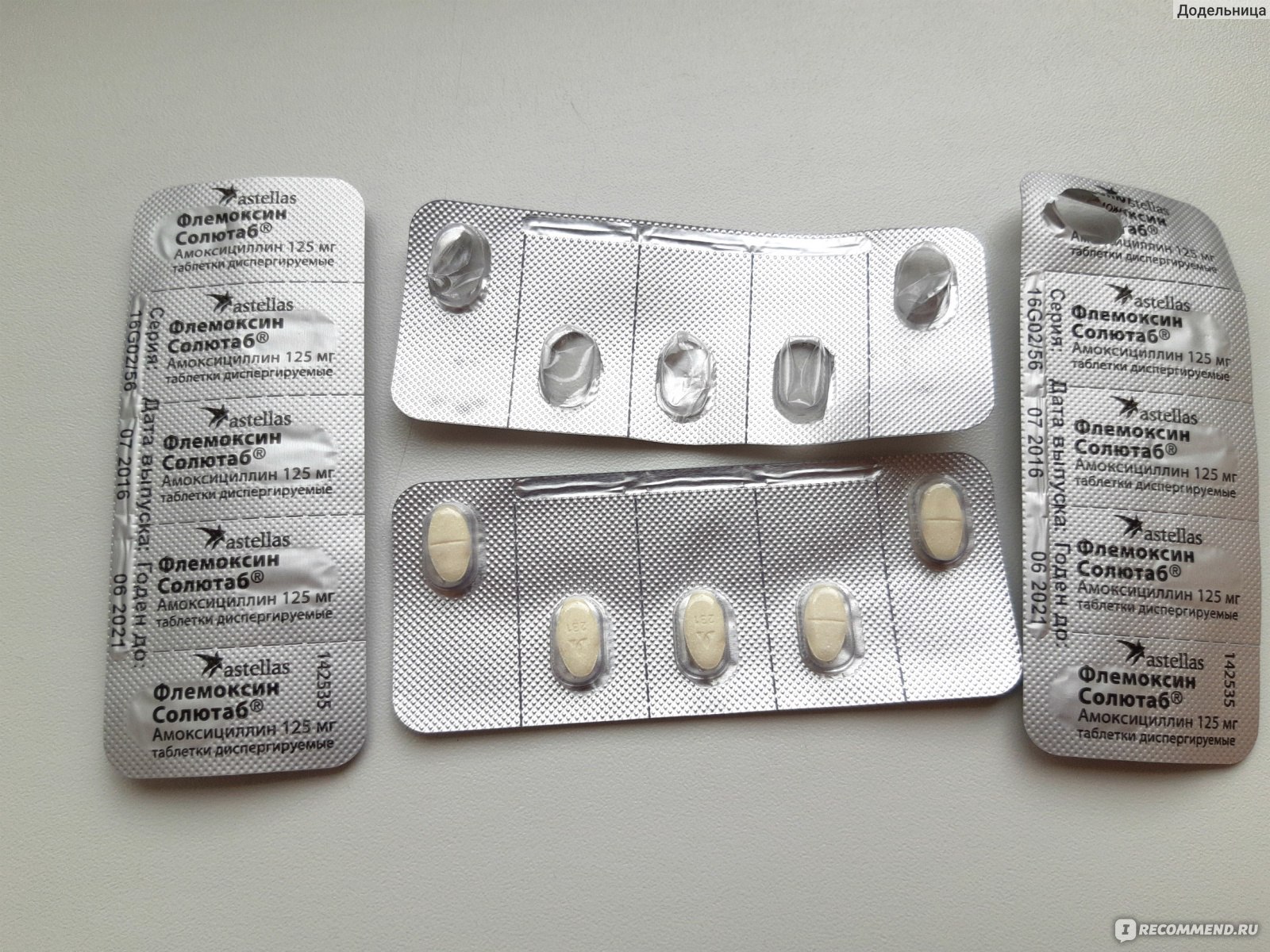 Антибиотики Флемоксин солютаб 125