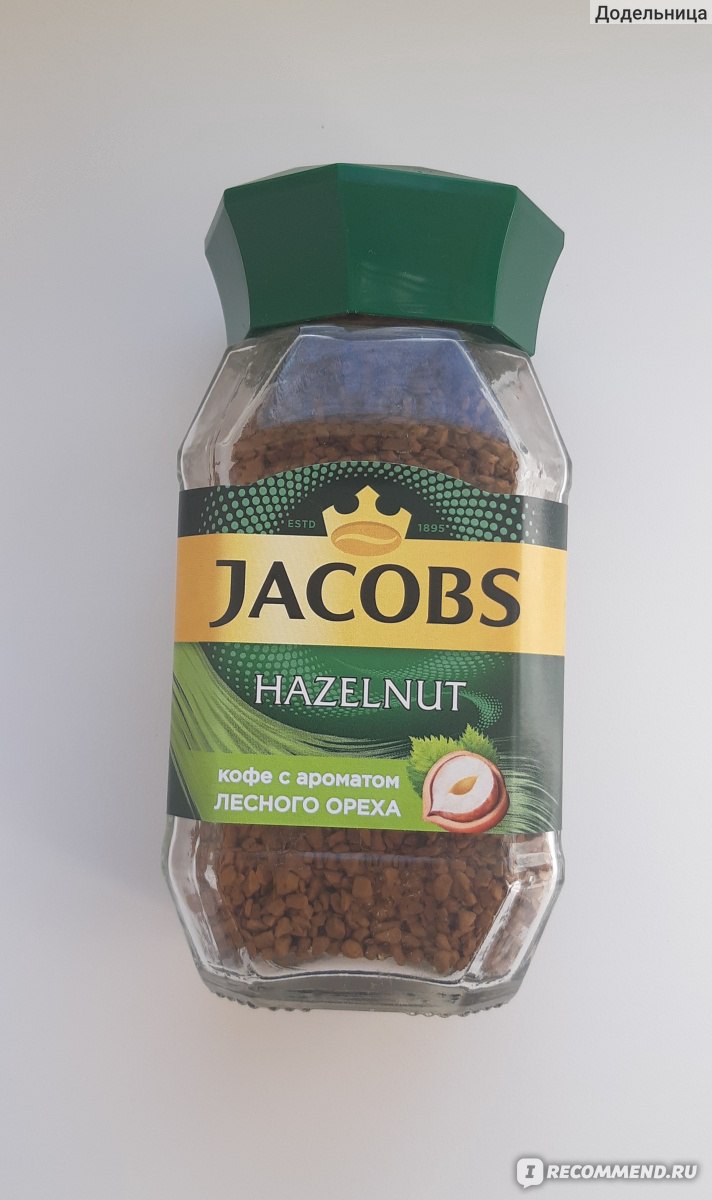 Кофе растворимый сублимированный Jacobs Hazelnut, с ароматом лесного ...