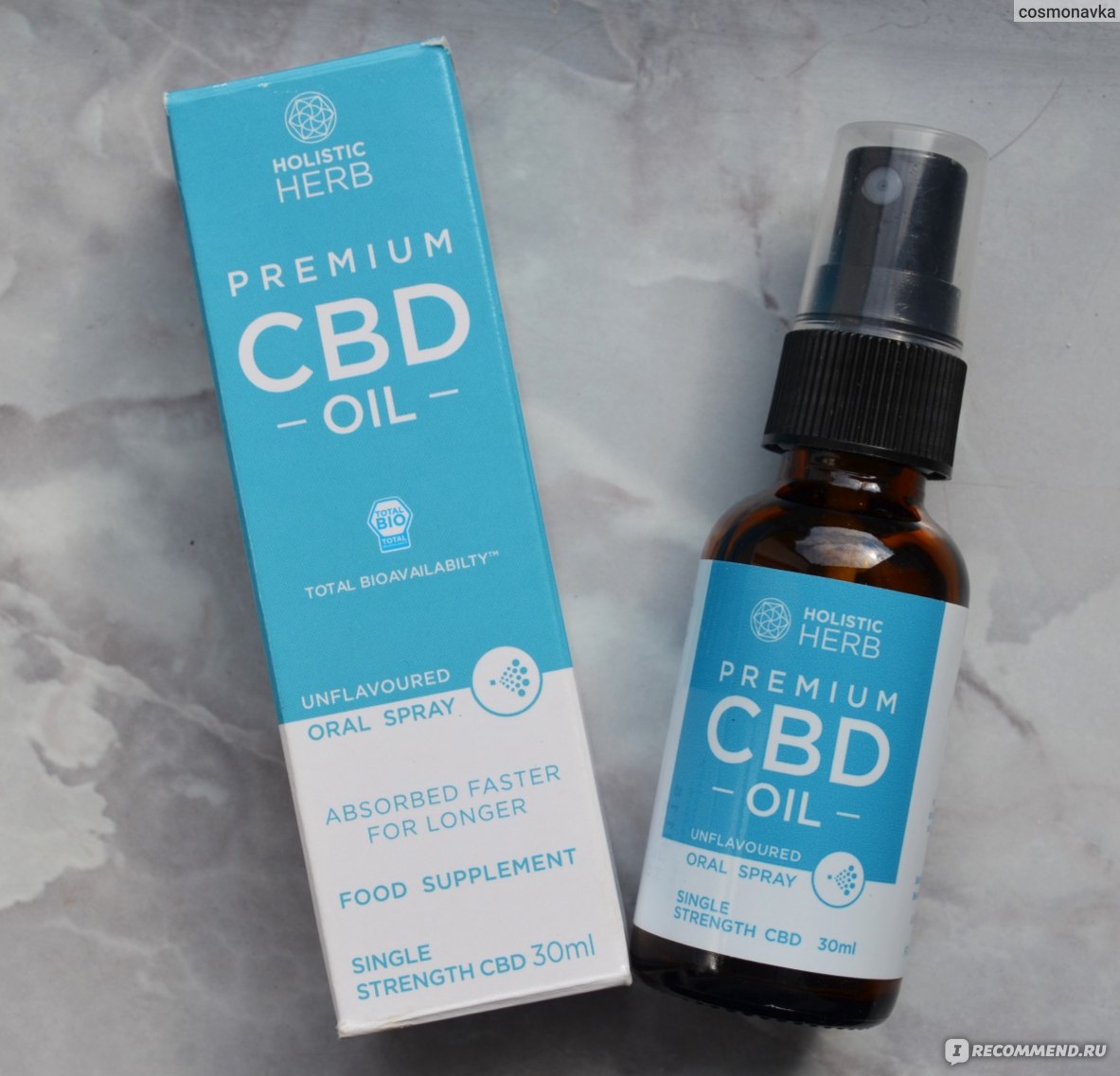 Holistic Herb Premium CBD Oil Unflavoured Oral Spray