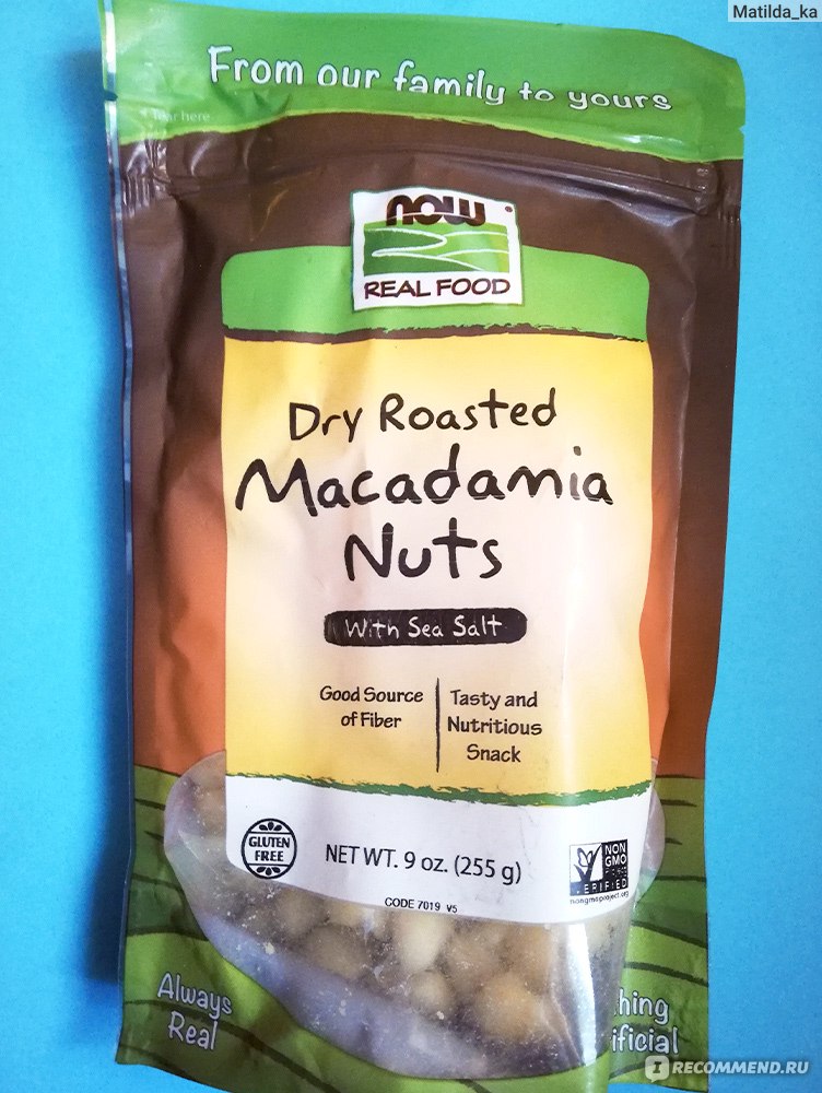 Орехи Now Foods Макадамия жаренные с солью (Macadamia Nuts, Dry Roasted & Salted) фото