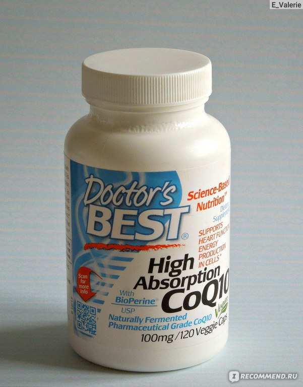 Doctor's best coq10 с bioperine 100 мг 120 овощных капсул