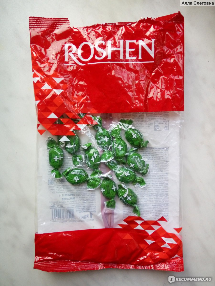 Roshen MINTEX Mint Р»РµРґРµРЅС†С‹