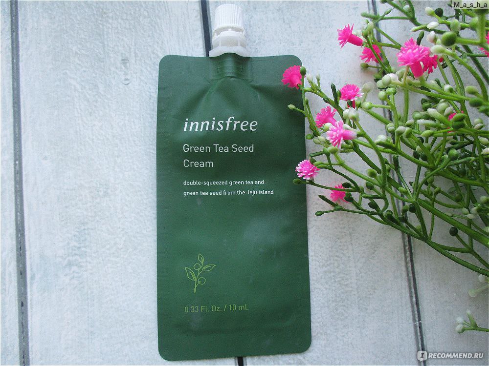 Крем для лица Innisfree Интенсивный увлажняющий на основе семян зеленого чая фото
