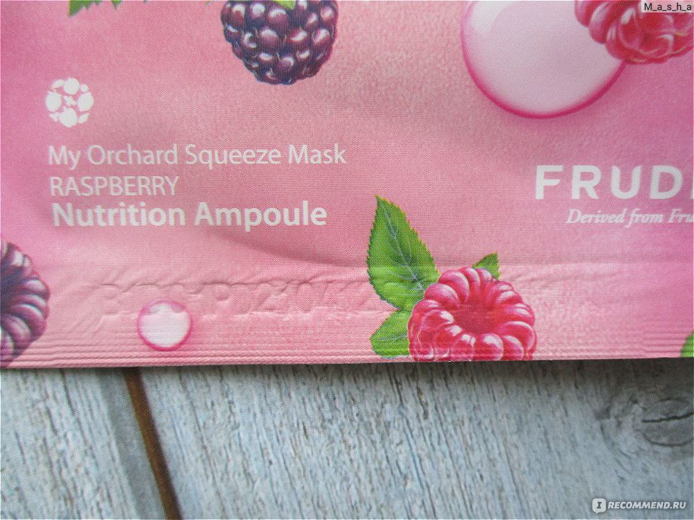 Тканевая маска для лица Frudia Тонизирующая с малиной My Orchard Squeeze Mask Raspberry фото