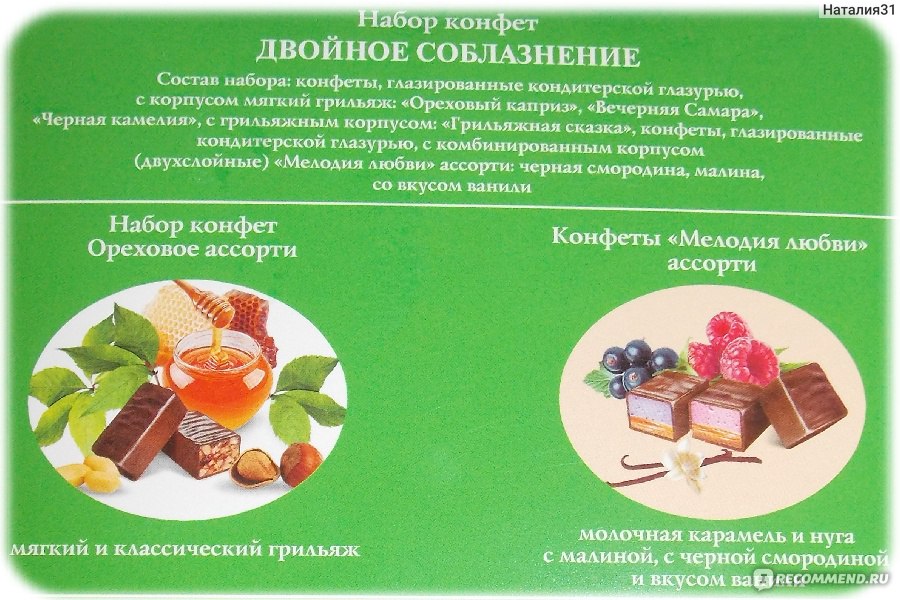 Конфеты Ореховый каприз