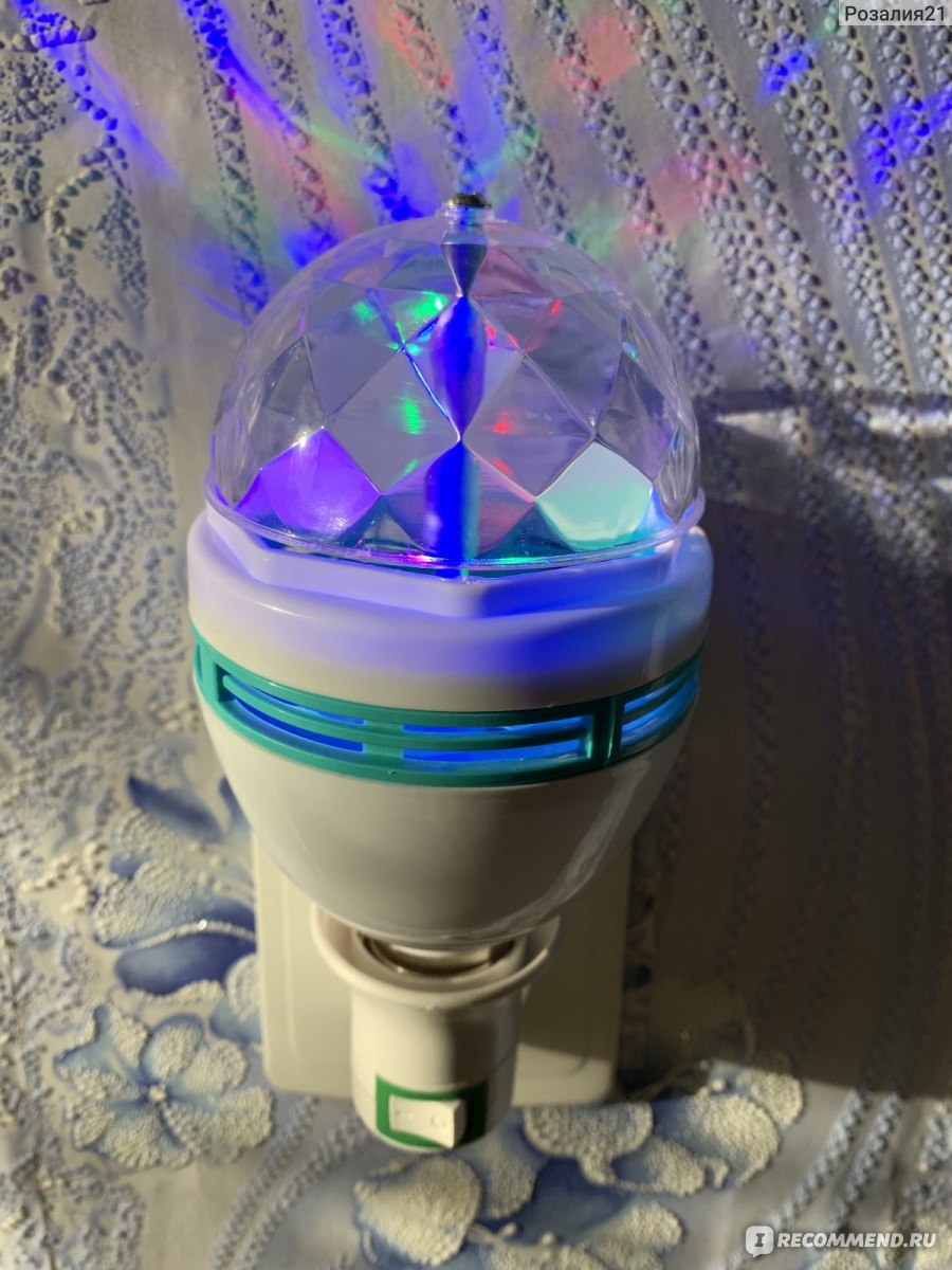 Светодиодная лампа LED  full color rotating lamp фото