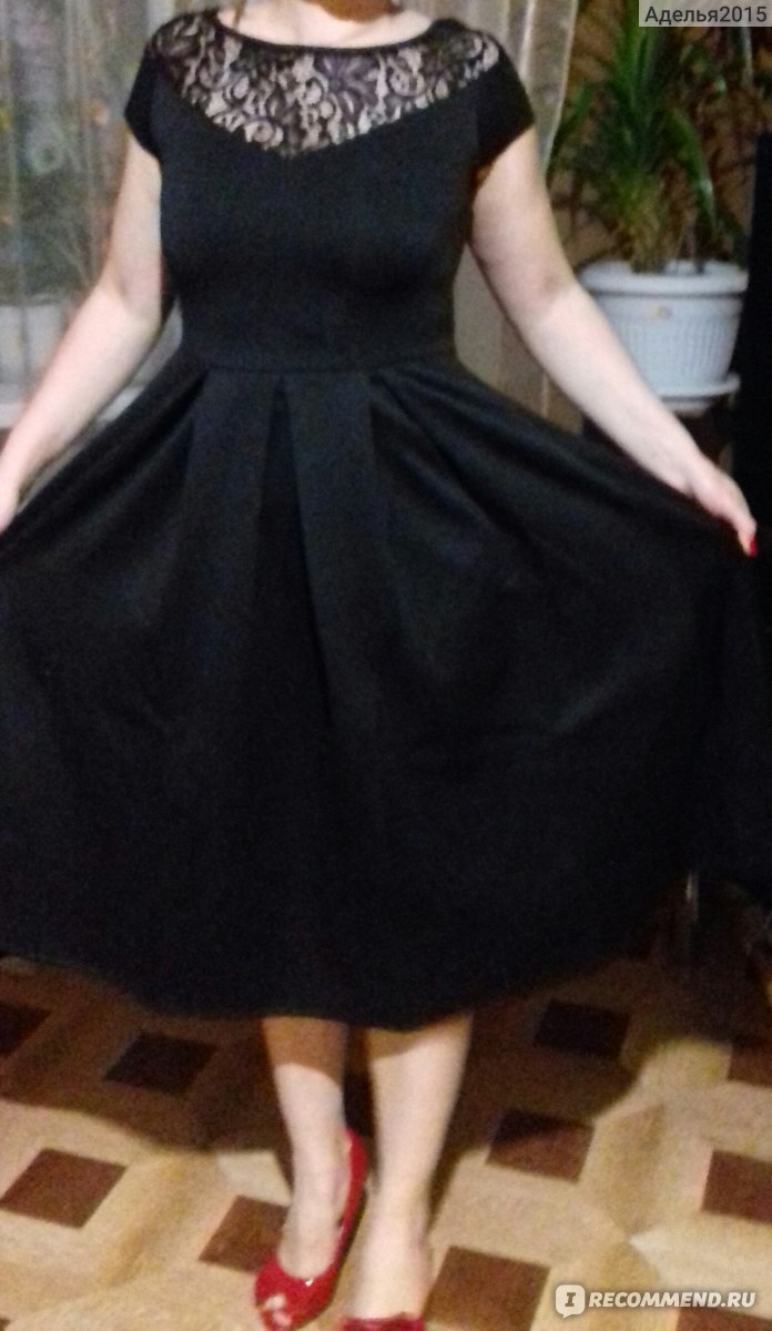 Черное платье из эйвона
