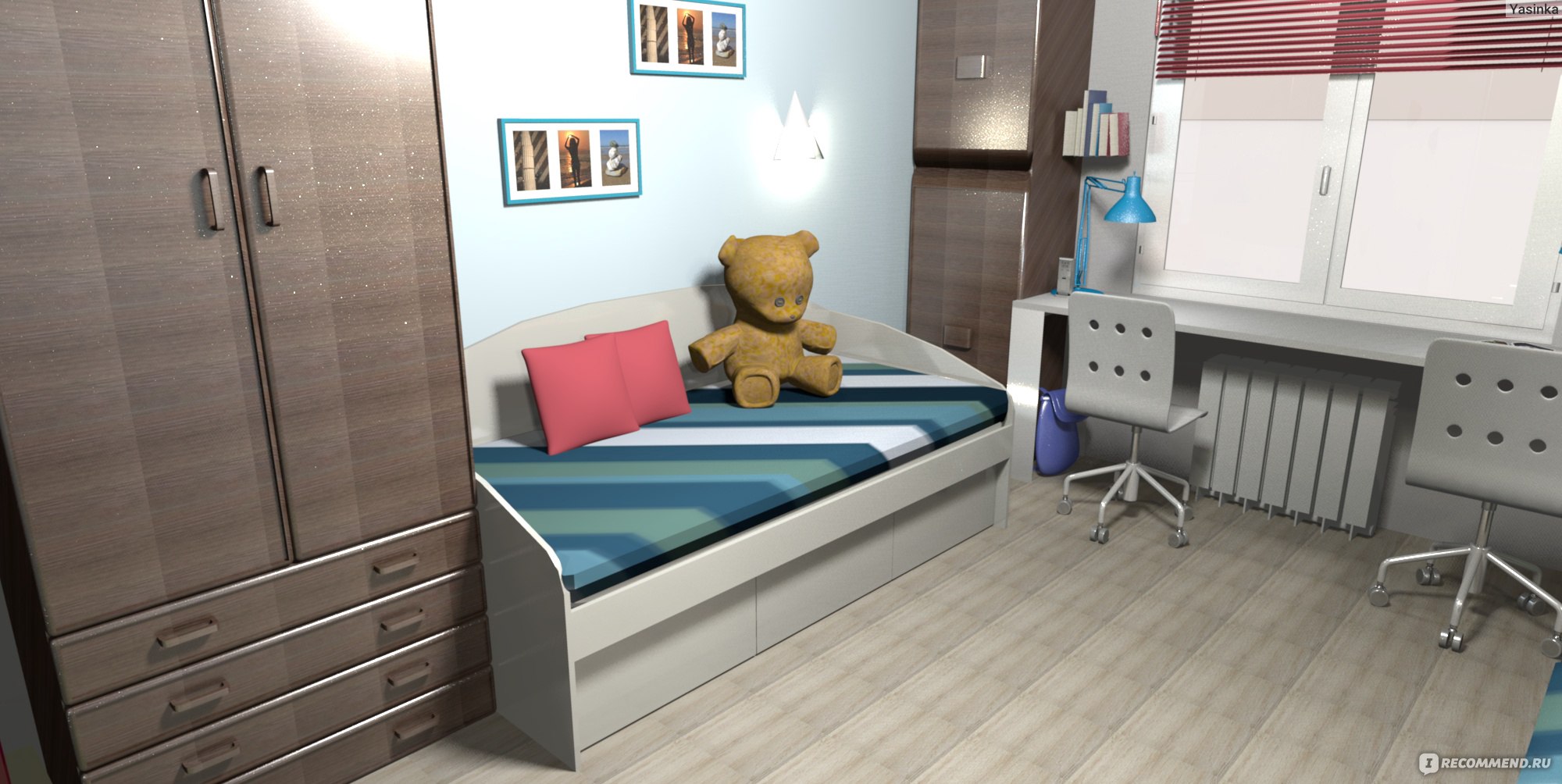 Кровать для sweet home 3d