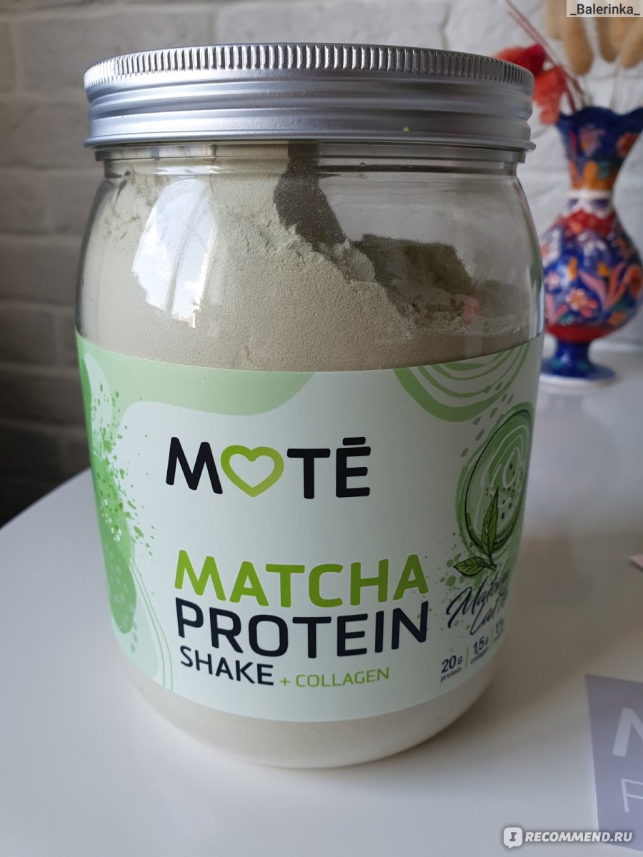 Протеиновый коктейль Mote Matcha Latte - «Самый необычный вкус протеина,  который я пробовала» | отзывы