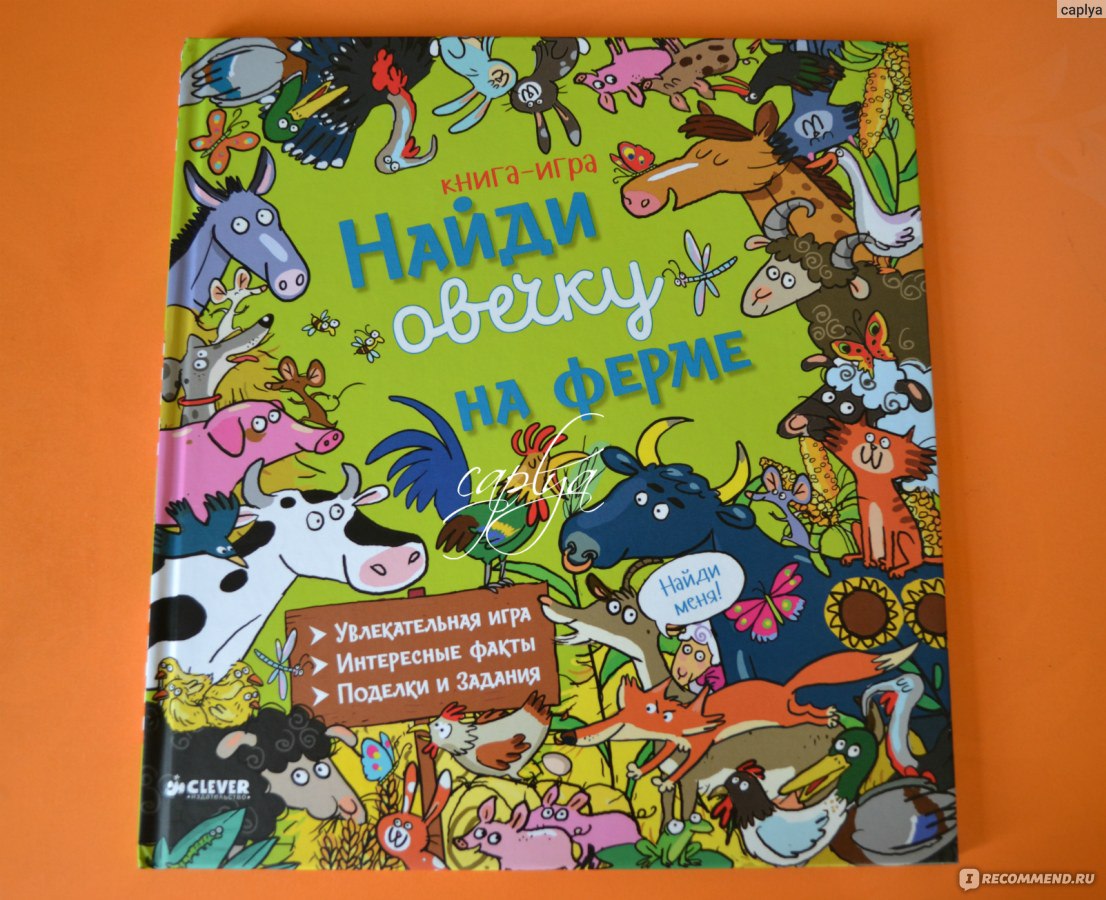 Найди овечку на ферме. Александра Кокен - «Яркое детство с отличной  красочной книгой-игрой от издательства CLEVER!!!» | отзывы